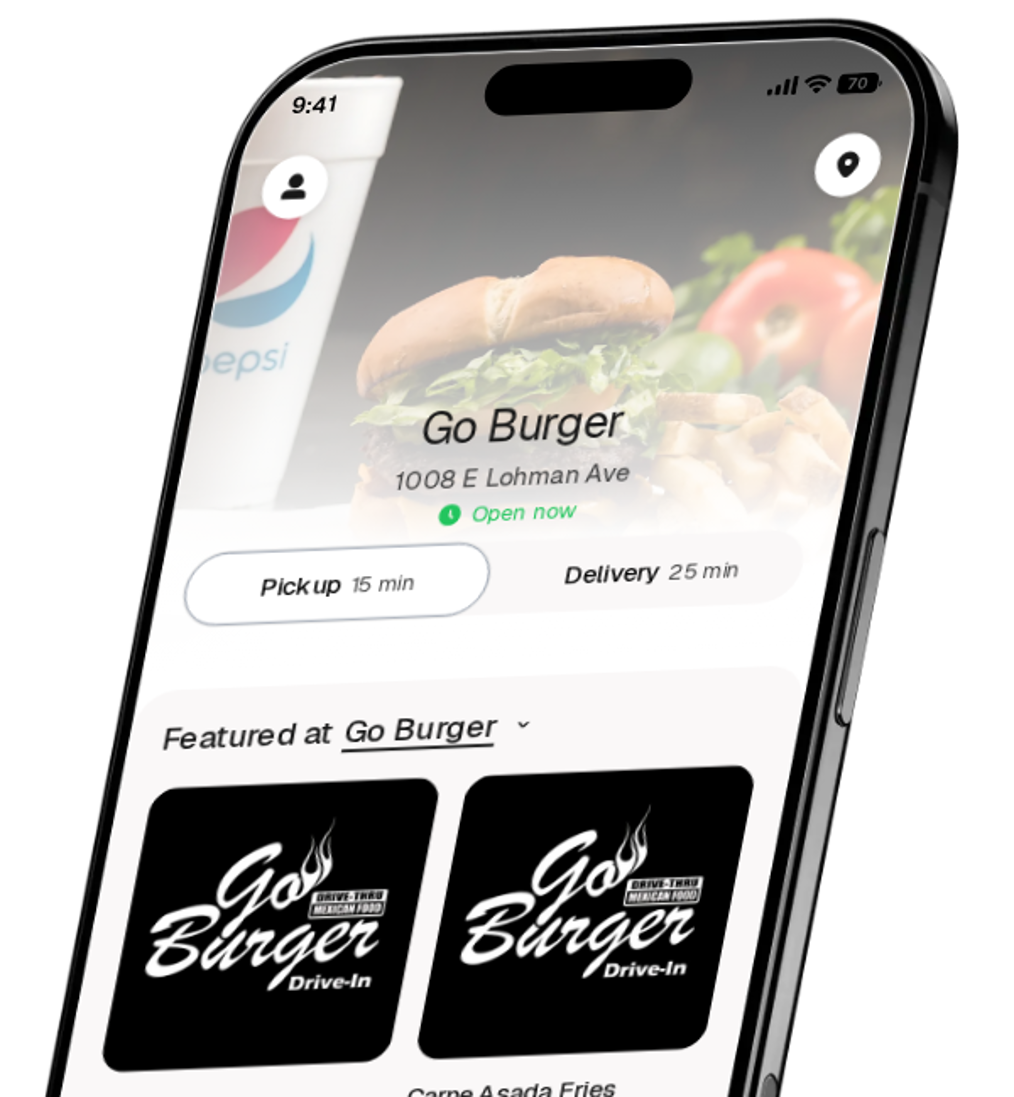 Go Burger app preview